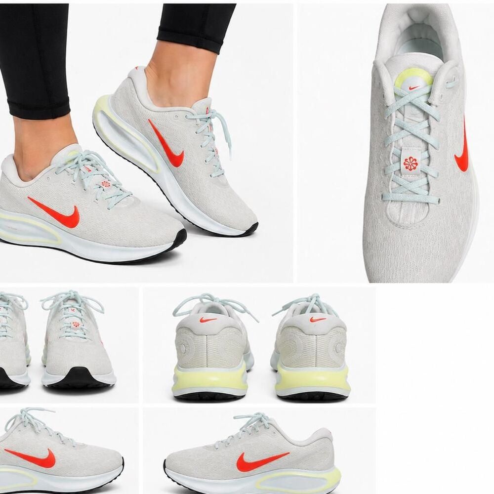Nike Women's Grey and White Trainers